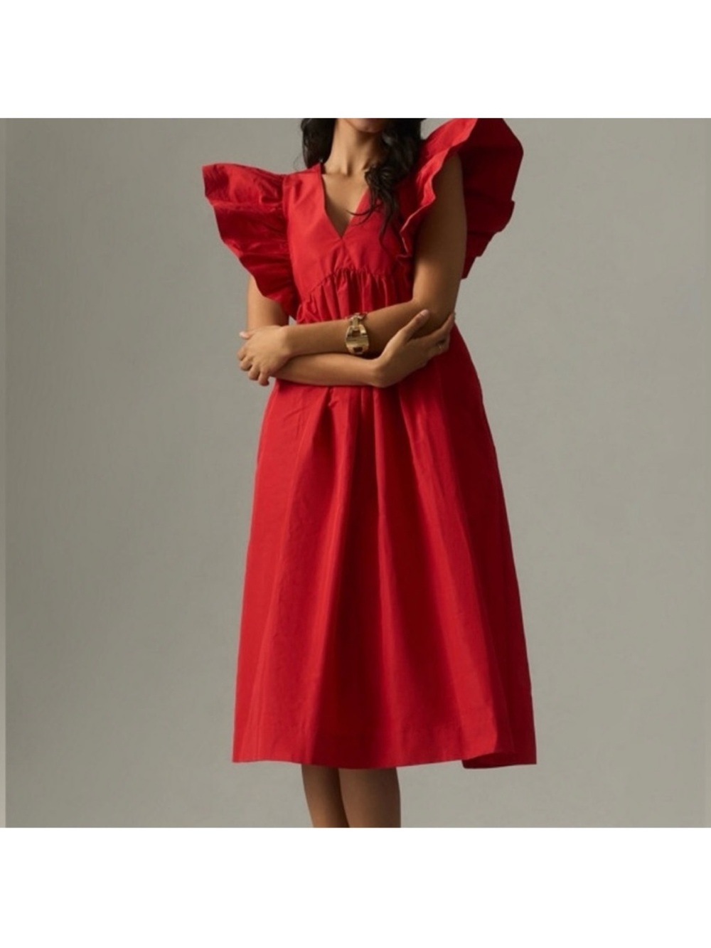 Maeve Anthropologie Kirra Flutter Sleeve Dress XS